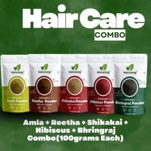 Amla + Reetha + Shikakai + Hibiscus + Bhringraj Powder Combo