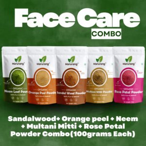 Sandalwood + Neem + Rose + Orange + Multani Mitti Powder Combo