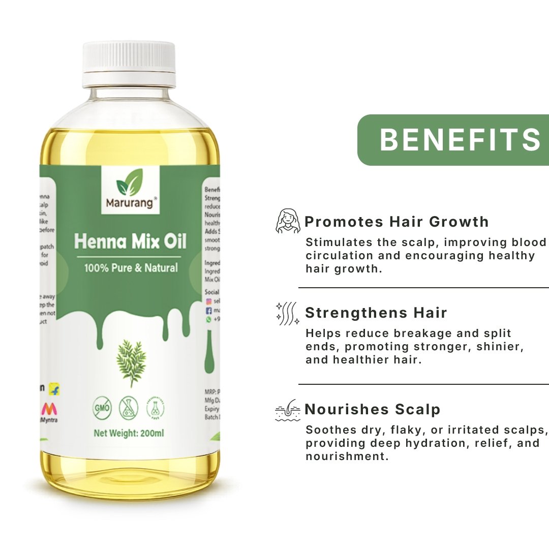 Henna Mix Oil 200ml - Image 2